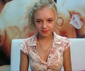 Cute Young Blonde Webcam Strip